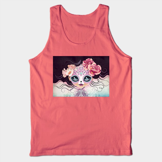 Camila Huesitos Sugar Skull Tank Top by sandygrafik